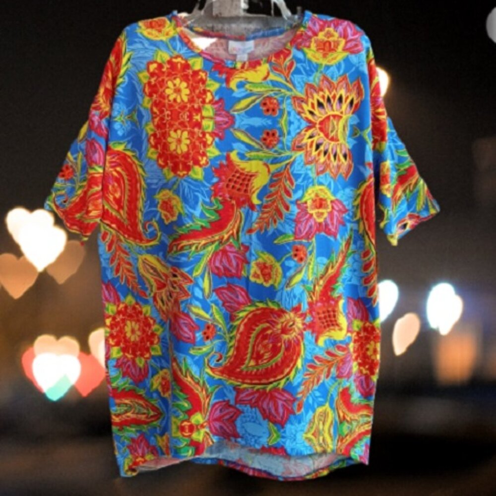 LuLaRoe Irma Women's Short Sleeves Top Tee Size XXS